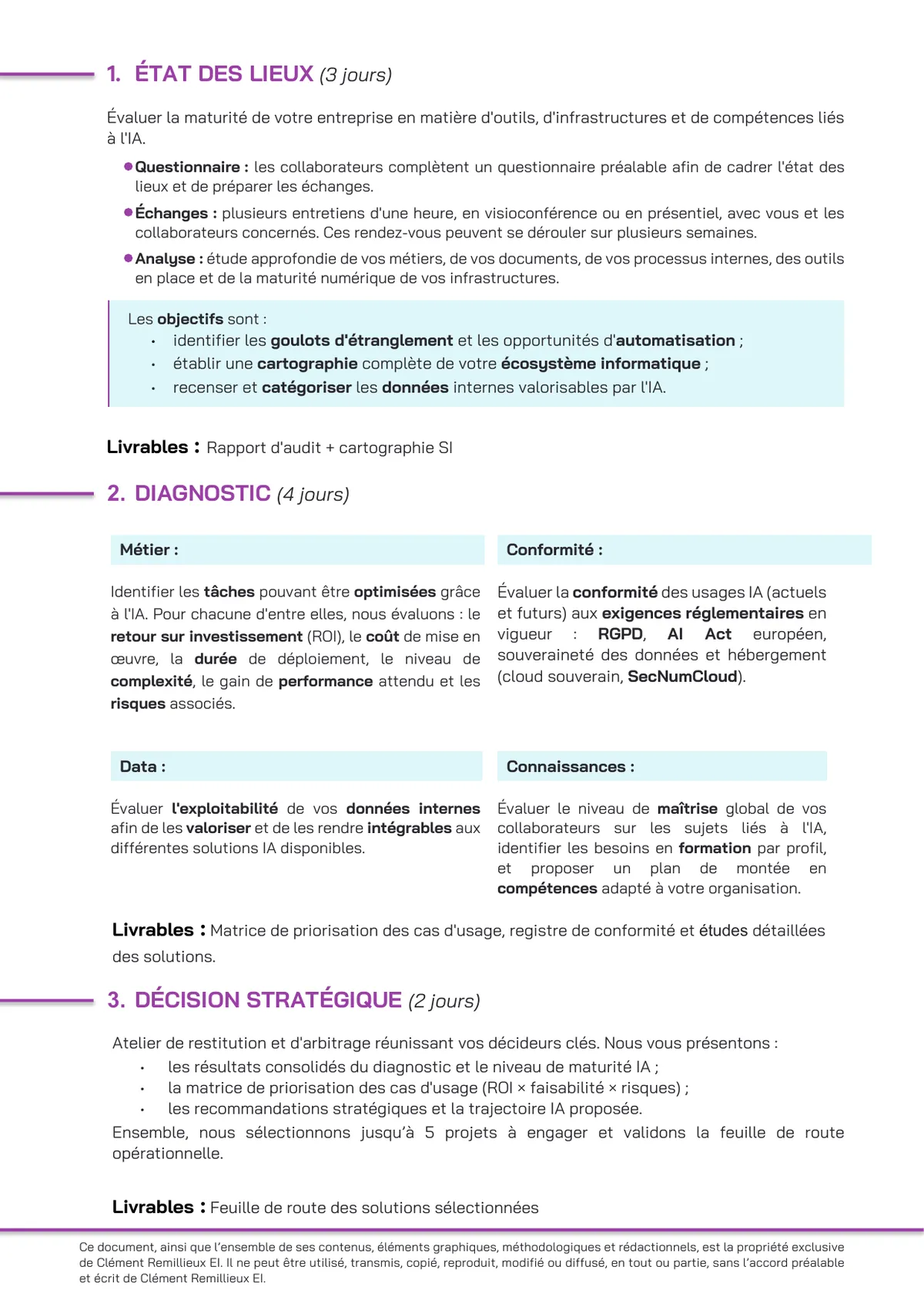 Brochure du Diagnostic IA, page 2