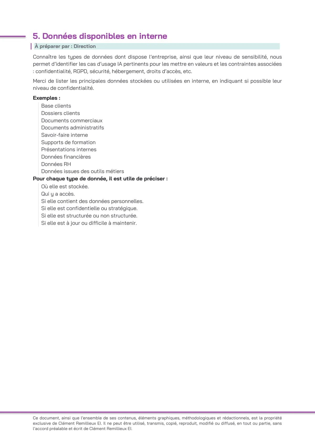 Préparation des entretiens, page 4