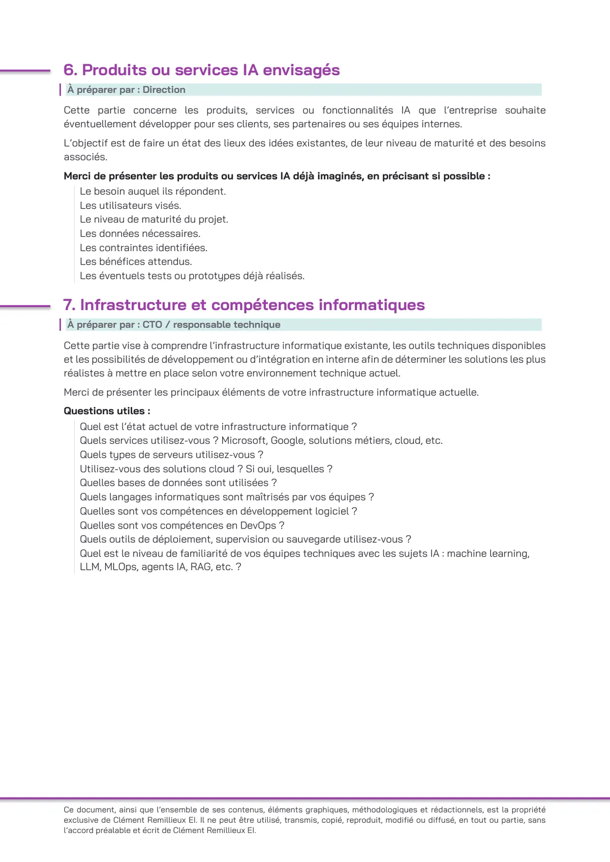 Préparation des entretiens, page 5